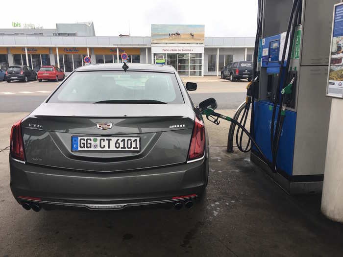 Shortly after entering France, we made a stop for fuel. Overall, the Caddy managed a respectable 20 mpg of fuel economy in mixed driving.
