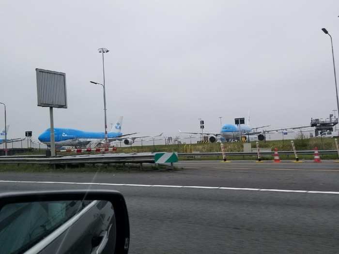 Back to Schiphol to pick up my friends.