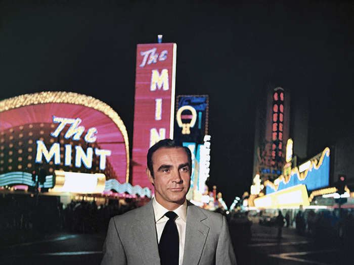 In 1971, Sean Connery strolled down the Strip as James Bond in "Diamonds Are Forever."