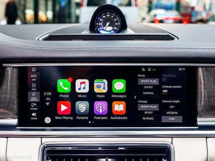 It features full Apple CarPlay integration and is equipped with connect app capabilities.