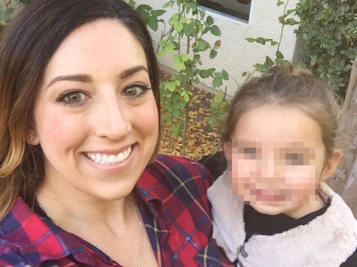 Carly Krygier became a human shield to protect her four-year-old daughter.