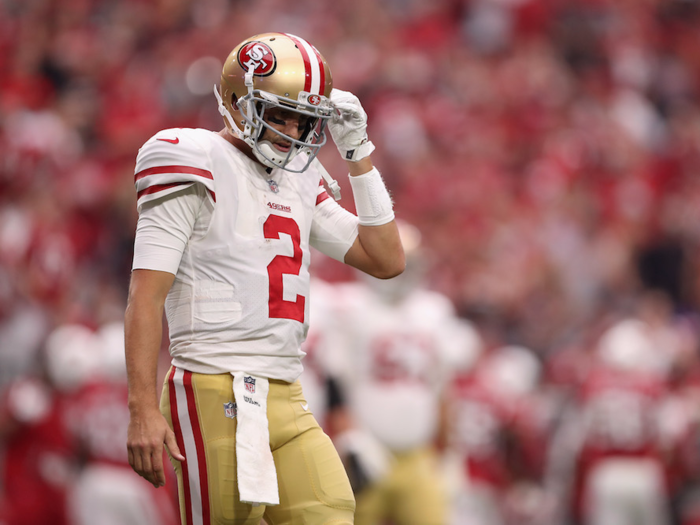 29. Brian Hoyer, San Francisco 49ers