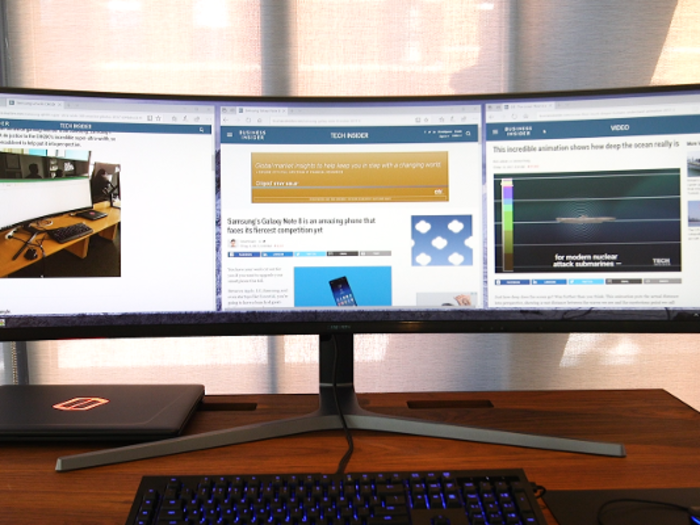 This "style" of monitor is also perfect for productivity, too, but you might want to wait for cheaper super ultra-wide monitors if all you plan to do is use it for work.