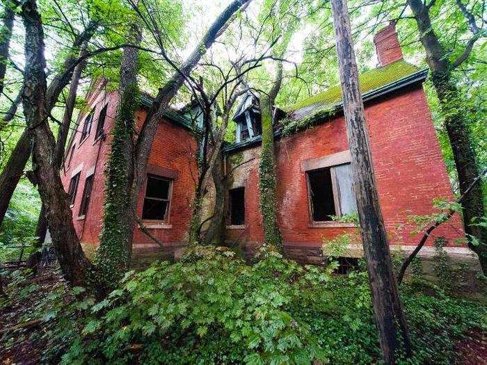 Further down the main road is the Male Dormitory.