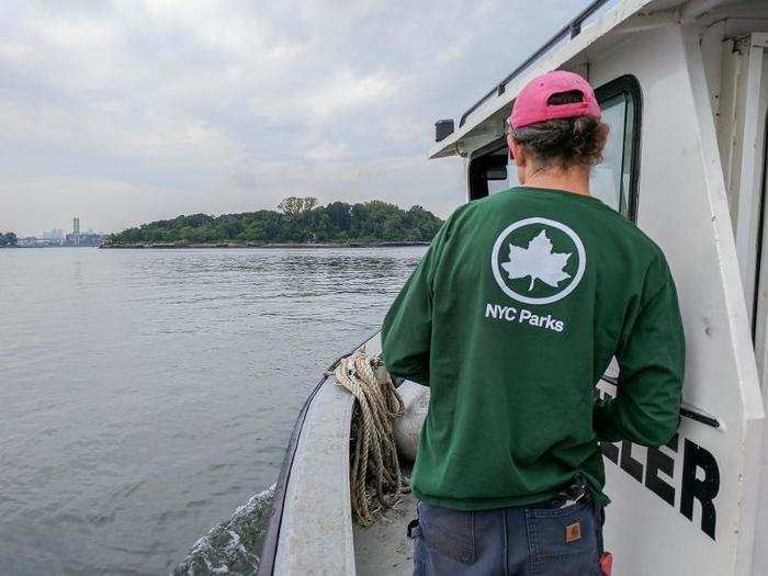 No one is permitted to visit the island without permission along with an escort from the New York City Department of Parks and Recreation, which manages the site as a bird sanctuary.