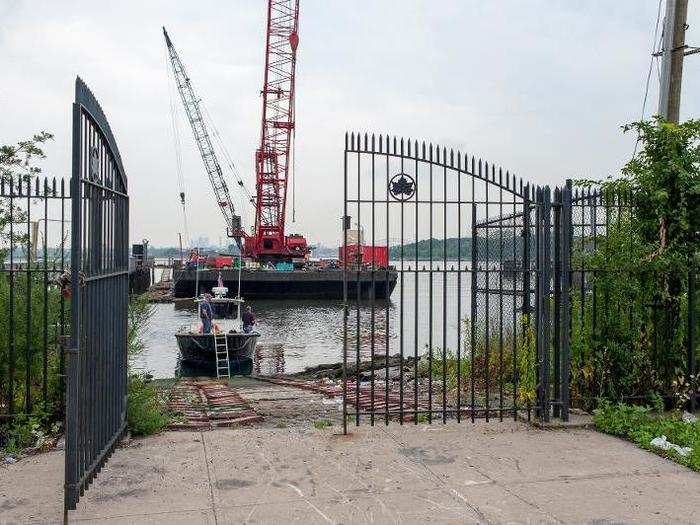 The only way to get to North Brother Island is by boat. Leaving from Barretto Point Park in the South Bronx is one of the quickest to get there.