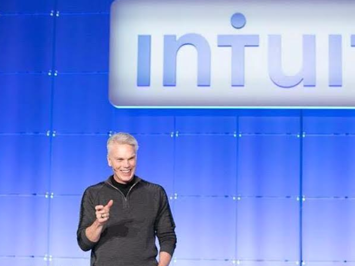 Intuit CEO Brad Smith catches a show with his family