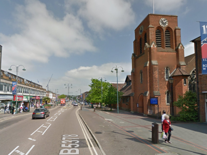 The streets of Borehamwood, England.