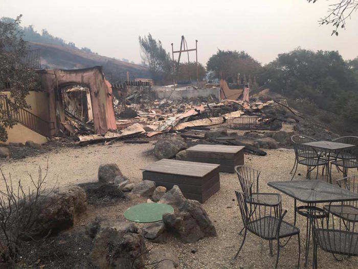 "Paradise Ridge team is safe — our hearts go out to all who have lost their homes and businesses. We are strong and will rebuild," a post read on the winery