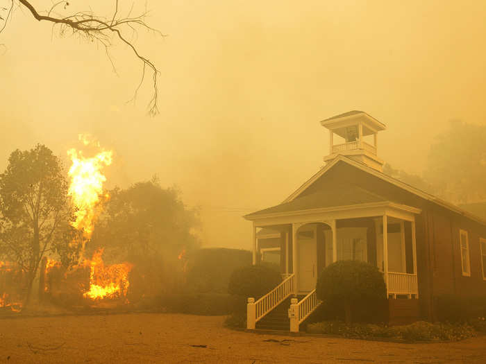 A series of wildfires ravaging pieces of Northern California