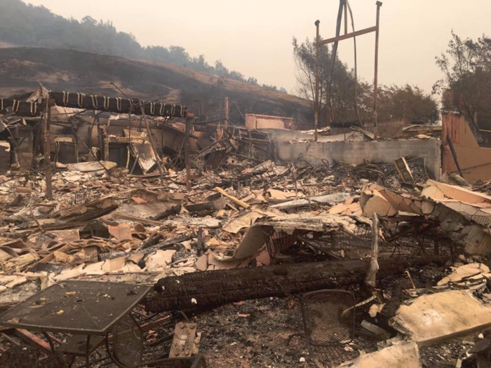"Paradise Ridge team is safe — our hearts go out to all who have lost their homes and businesses. We are strong and will rebuild," a post read on the winery