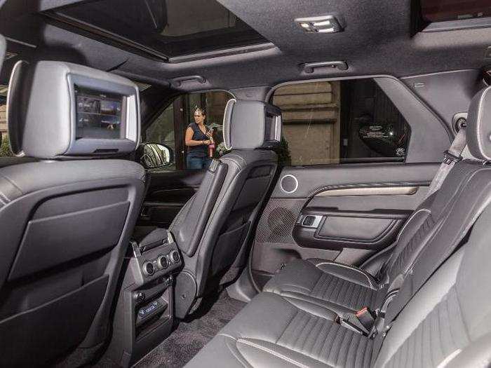 The second-row seats are positively cavernous. The Discovery comes standard with seating for five. Our test car had the optional third-row seat.