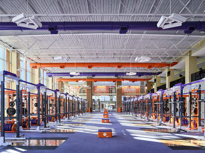 And finally, the weight room, which by itself takes up 23,000 square feet.