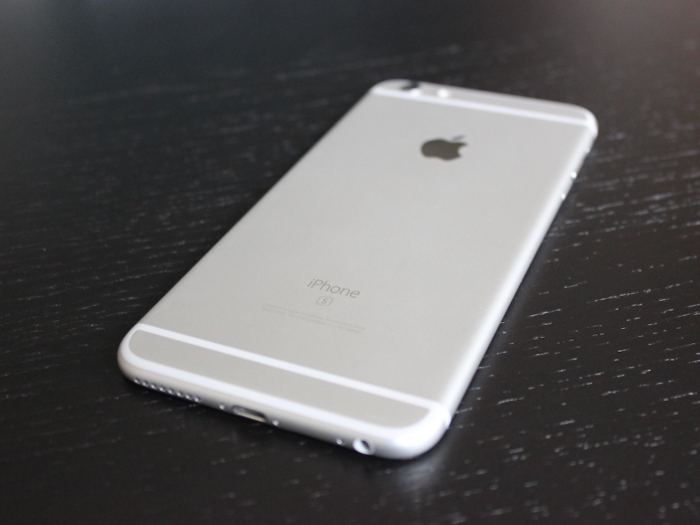 The iPhone 6s phones have metal backs, which won