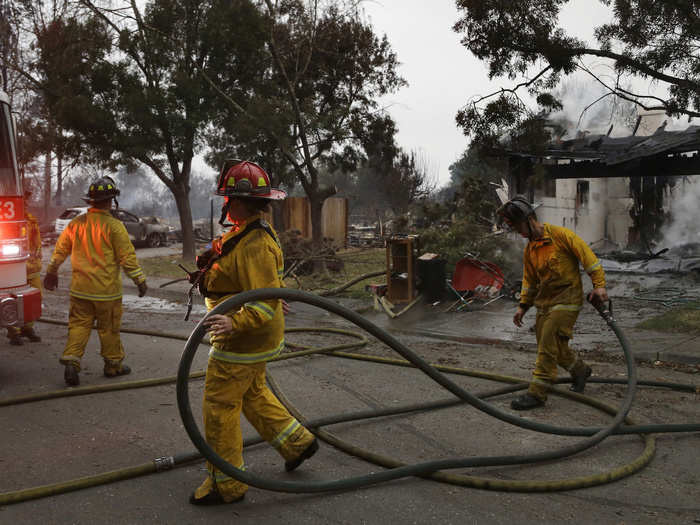 An estimated 3,500 homes and business were destroyed in the fires. Local officials and residents won