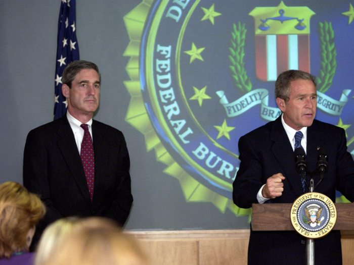 A week before 9/11, he was sworn in as the director of the FBI under President George W. Bush. The Senate confirmed him unanimously even though he was diagnosed with prostate cancer at the time.