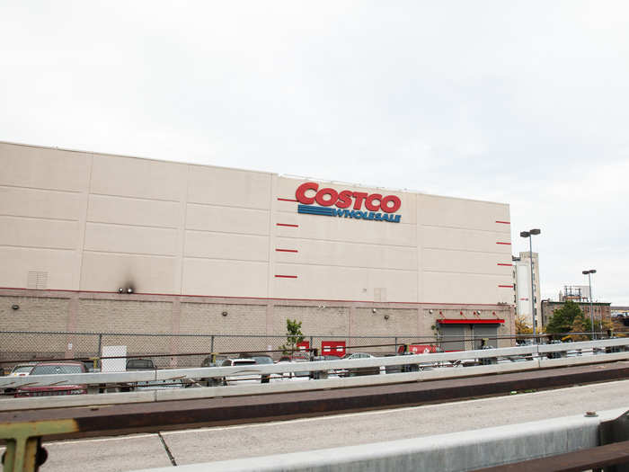 Costco — whose parking lot was completely full when we passed by on a Wednesday afternoon — is also in the neighborhood.