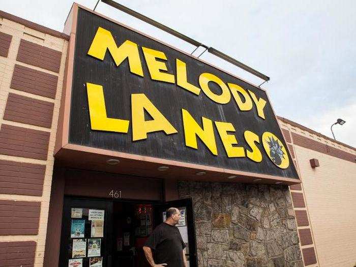 Another neighborhood staple is the Melody Lanes bowling alley. If you