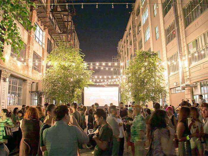 Aside from shopping, there are also outdoor film screenings, sunset yoga classes, and co-working spaces.