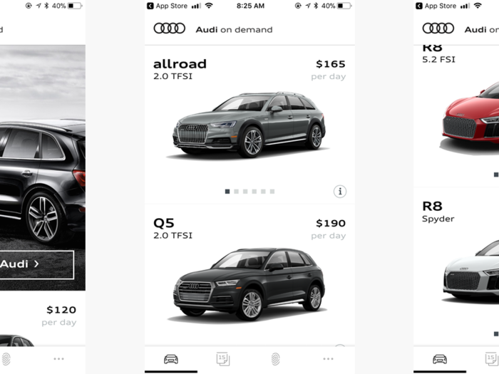 I downloaded the Audi On Demand app on my iPhone (if you have a Samsung you