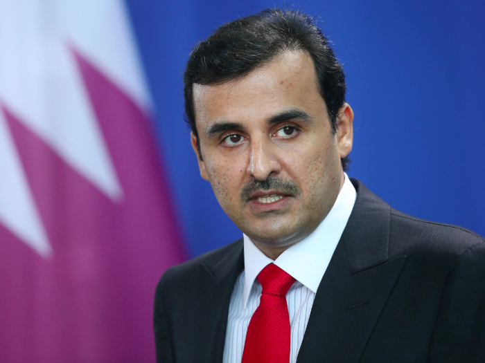 7. Sheikh Tamim bin Hamad Al Thani, 37, is the Emir of Qatar. The British-educated ruler took over as the nation