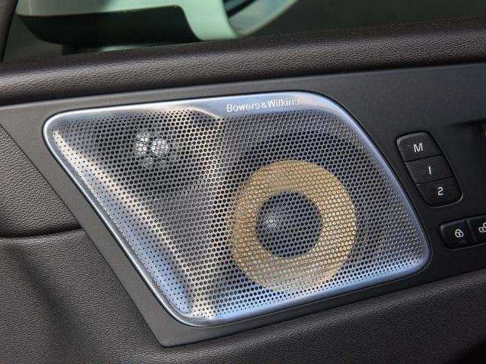 The 10-speaker. Bowers & Wilkins audio system is sublime and powerful: 330 watts. We named it Audio System of the Year for 2016 (it can be found in vehicles that aren