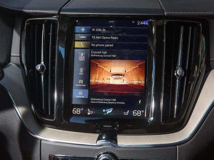 ... you can control nearly all vehicle functions with touchscreen inputs.