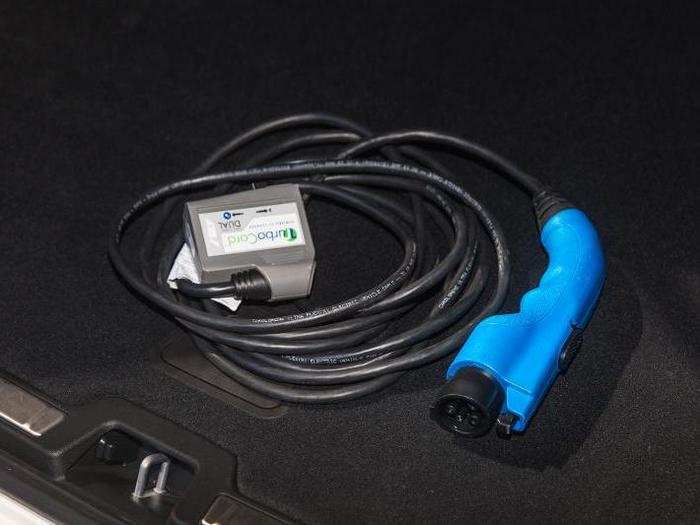 A go-slow charge cable comes with the car. It can handle 120V/240V outlets.