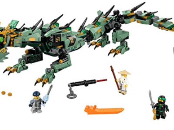 5. LEGO Ninjago Movie Green Ninja Mech Dragon Building Kit