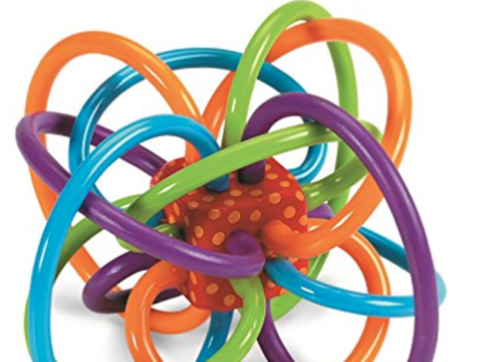 21. Manhattan Toy Winkel Rattle and Sensory Teether Toy