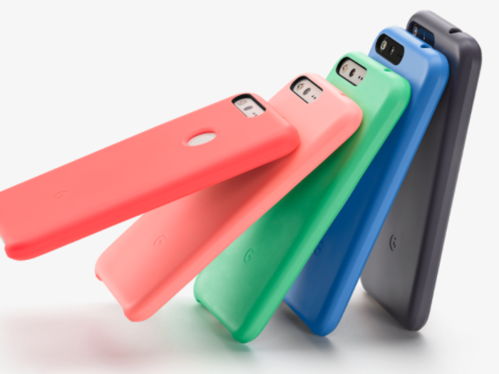 If you have the first-generation Pixel phone, you can get a colorful silicone case that looks a lot like the Apple silicone cases ...