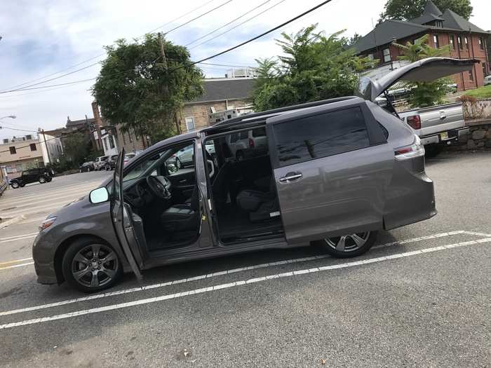 COMFORT AND VERSATILITY: The Sienna does what minivans do and provides excellent access for passengers in all three rows. The cabin is large and comfy and served a crew of four kids just fine on a drive of over 100 miles.