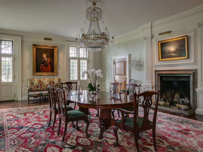 The main dining room (though not the one pictured here) can reportedly seat 100 people.