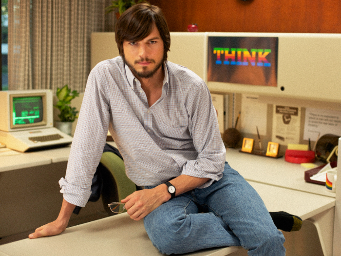 Ashton Kutcher as Steve Jobs