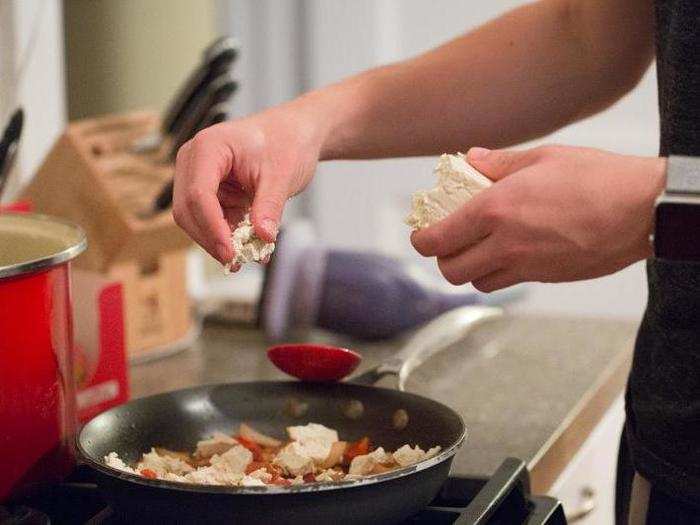 It was my first time ever cooking with tofu, and it wasn