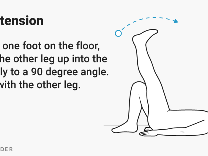 If you have an elastic strap, use it for this leg-extension stretch to get your leg even higher.