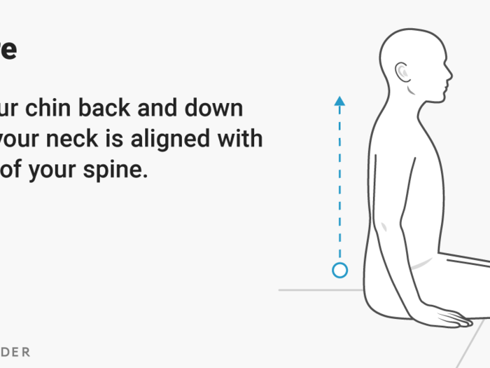 First things first: Get seated with good posture. Having that will help you do these stretches correctly.