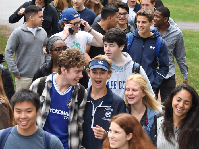 As he showed us around we noticed that the Andover students style of dress was noticeably laid back. We were expecting to see a bunch of sports coats and dresses, but most students were in jeans, sweat shirts, sweat pants, sports hoodies, or flannel shirts.