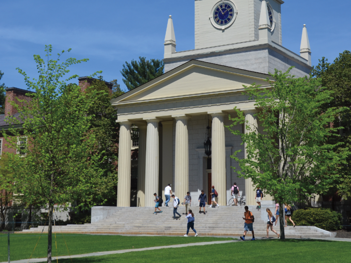 We started walking toward our first-period class, and learned a bit more about the make up of the student body.