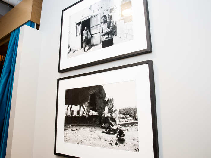 Adorning the walls are framed photographs taken by TED staff.