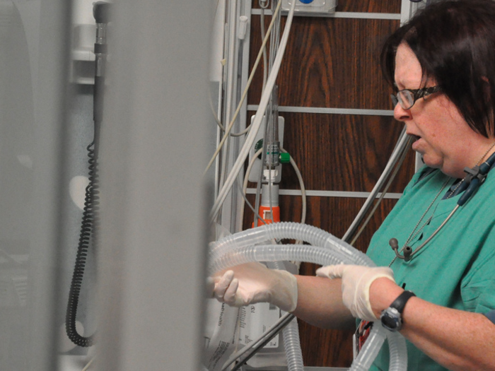 2. Respiratory therapy technicians