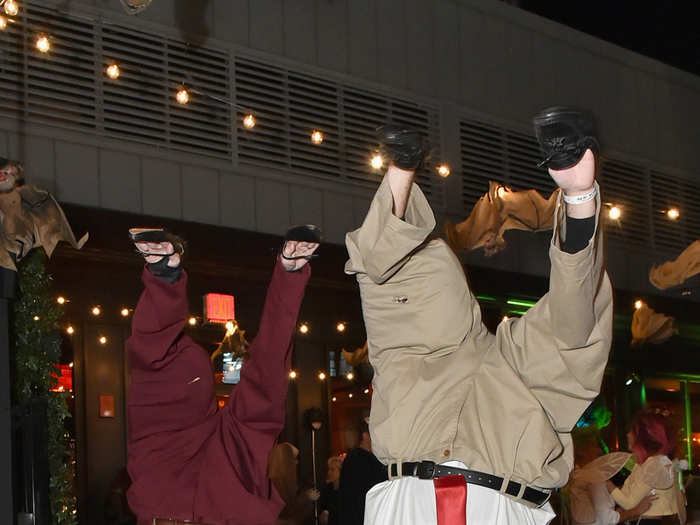 Some political costumes were also on display.