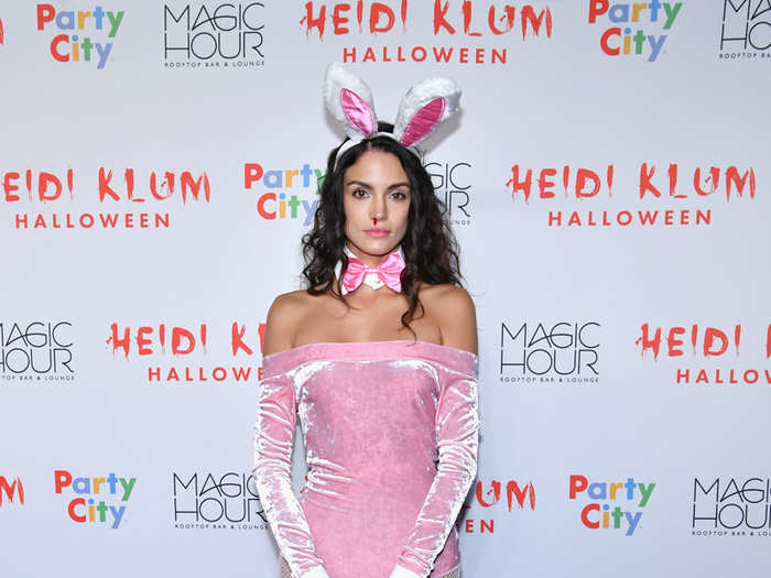 Model Sofia Resing was a pink bunny.