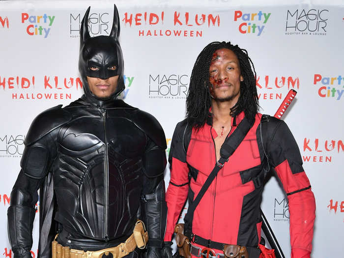 The Les Twins arrived as Batman and a ninja.