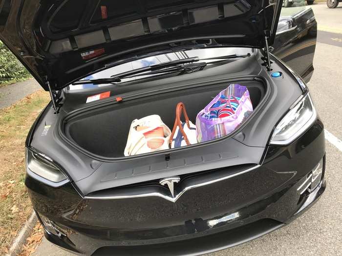 Cargo space for the Model X is considerable. Because there