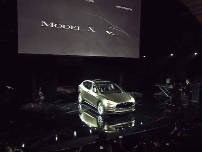 We got our first look at the Model X when it was revealed in Los Angeles in 2012.