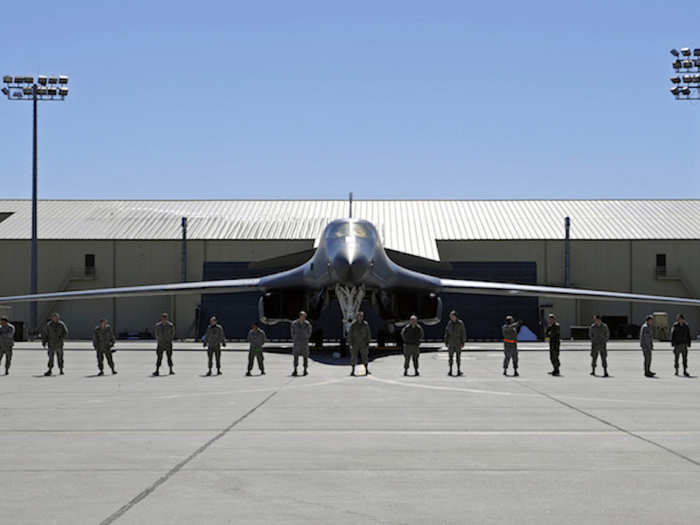 The B-1B Lancer is a long-range, multi-role heavy bomber that was developed in the 1970s as a replacement for the B-52.