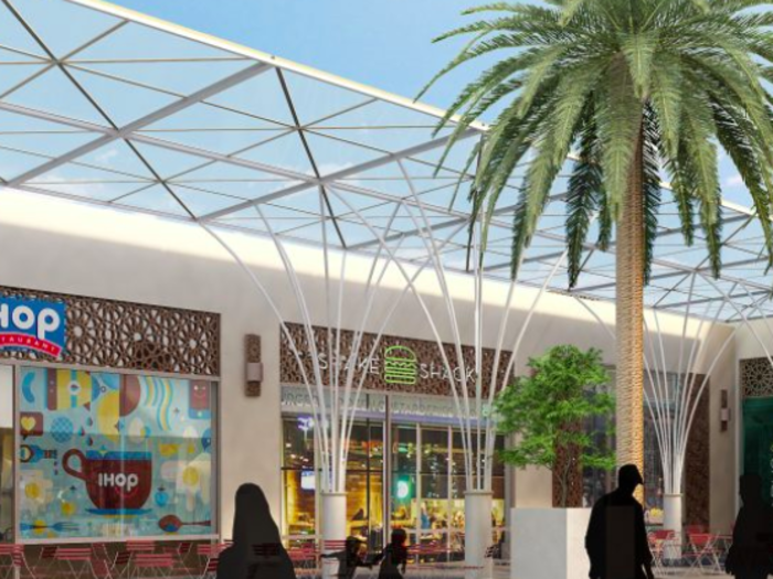 The mall will have luxury cars showrooms, restaurants, cafés, and some American food chains.