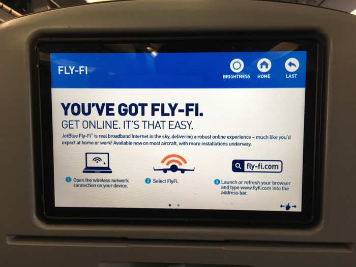 All JetBlue flights are also equipped with free wifi.