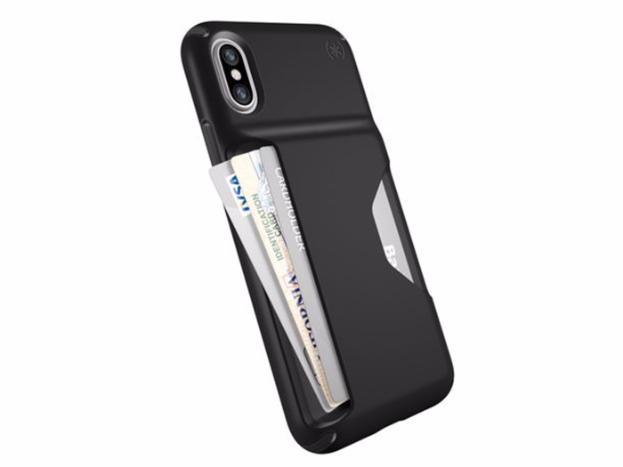 For super-efficient: Speck Presidio iPhone X wallet case